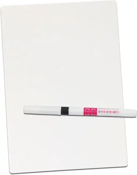 123 Learning A4 Blank Whiteboard £1.39