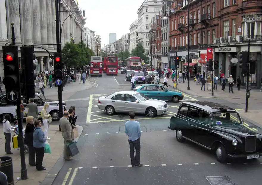 Turning right at junctions