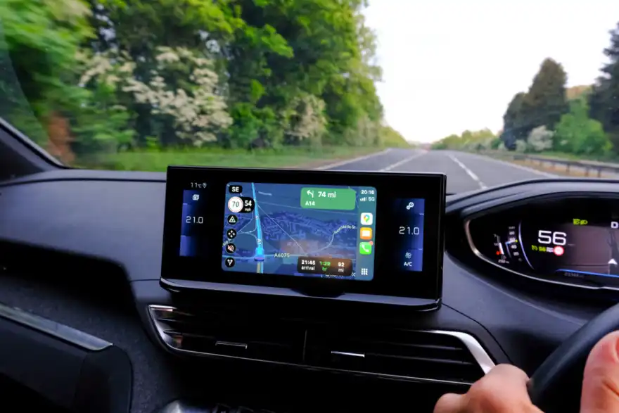 Using a sat nav incorrectly