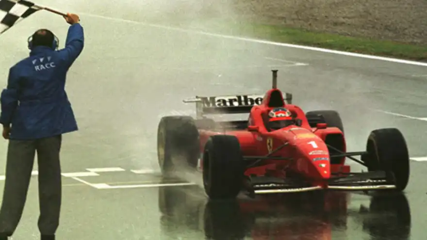 Spain 1996: The Red Rainmaster’s First Ferrari Victory