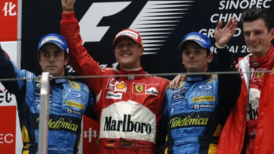 The 2006 Schumi vs Alonso Rain Duel
