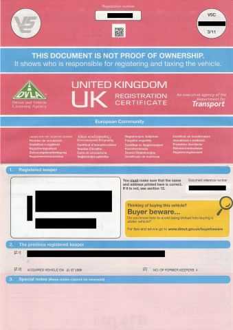 DVLA Warns Drivers Not To Buy Vehicle Without Logbook
