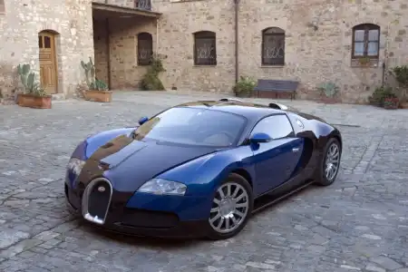 Cheryl Cole and a Bugatti