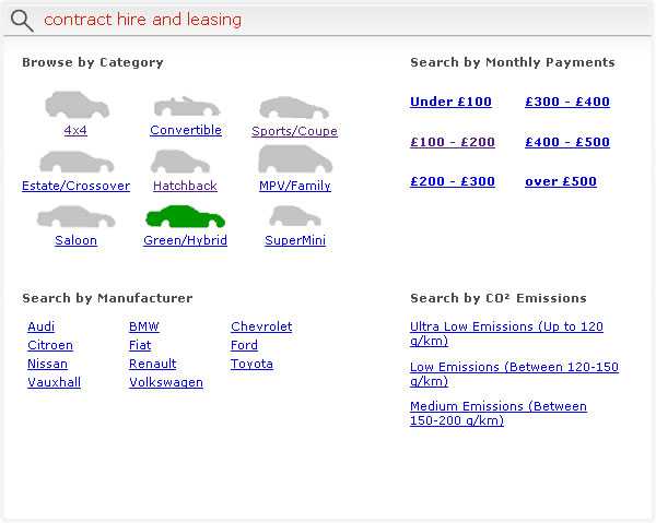Fantastic New Contract Hire and Car Leasing deals