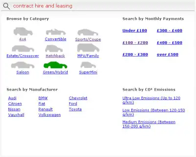 Fantastic New Contract Hire and Car Leasing deals