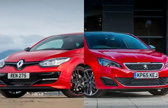 Group Test - Peugeot 308 GTi vs Renaultsport Megane