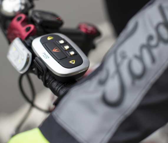 Drivers & Cyclists Communicate via Ford Emoji Jacket: Road Safety Image