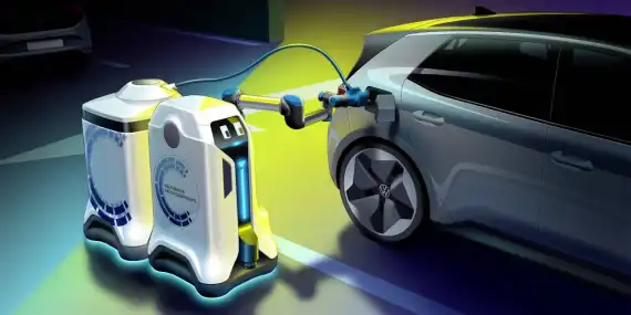 New Robot Finds Your Electric Car And Charges It Image