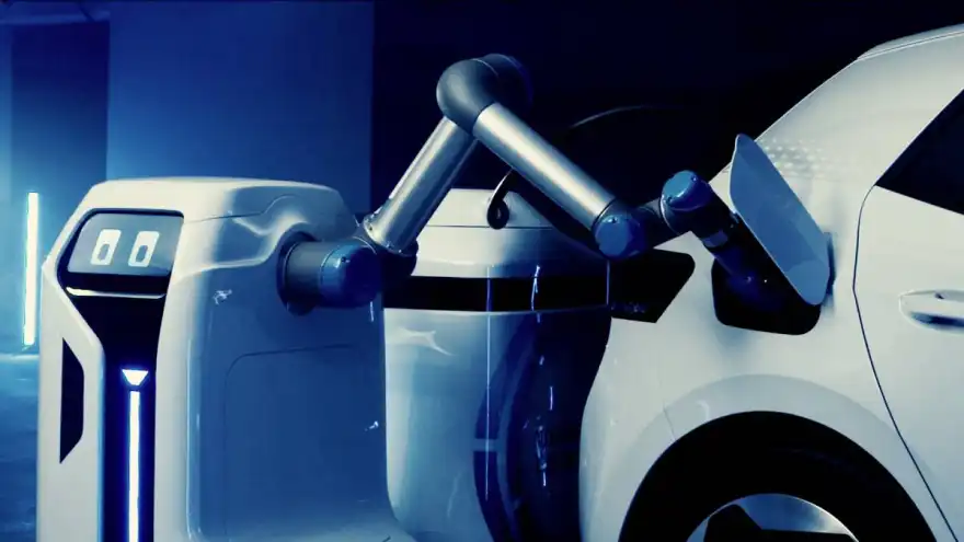 New Robot Finds Your Electric Car And Charges It