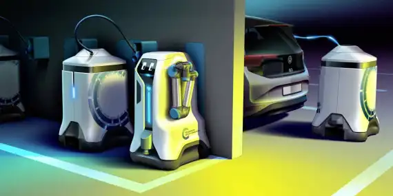 New Robot Finds Your Electric Car And Charges It Image