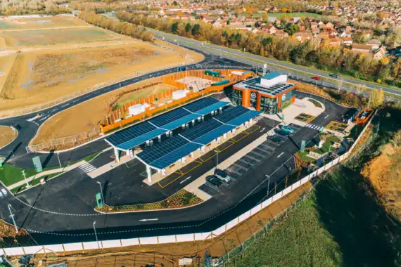 UK’s first electric vehicle forecourt opens in Essex Image