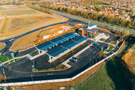 UK’s first electric vehicle forecourt opens in Essex Image