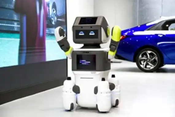 Robot replaces staff In Hyundai showroom Image