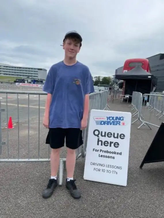 Harrison, 14, after his first lesson
