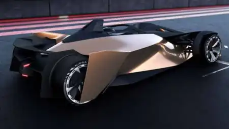 Nissan’s 394PS, single seat, electric race car concept