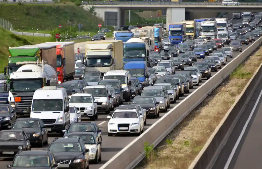 Child falls out of moving car on M25
