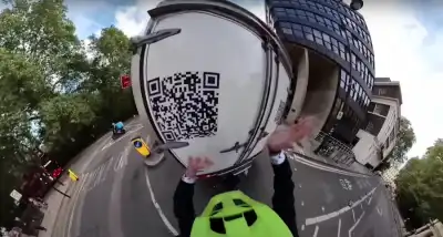 Jeremy Vine causes another social media storm after a van reverses into his bike. What do you make of this one?