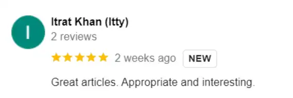 "Great articles. Appropriate and interesting."