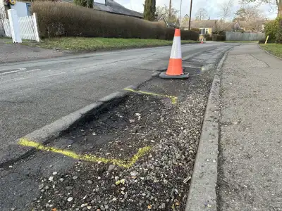 Pothole insurance claims skyrocket by 40% in 2023, setting record high