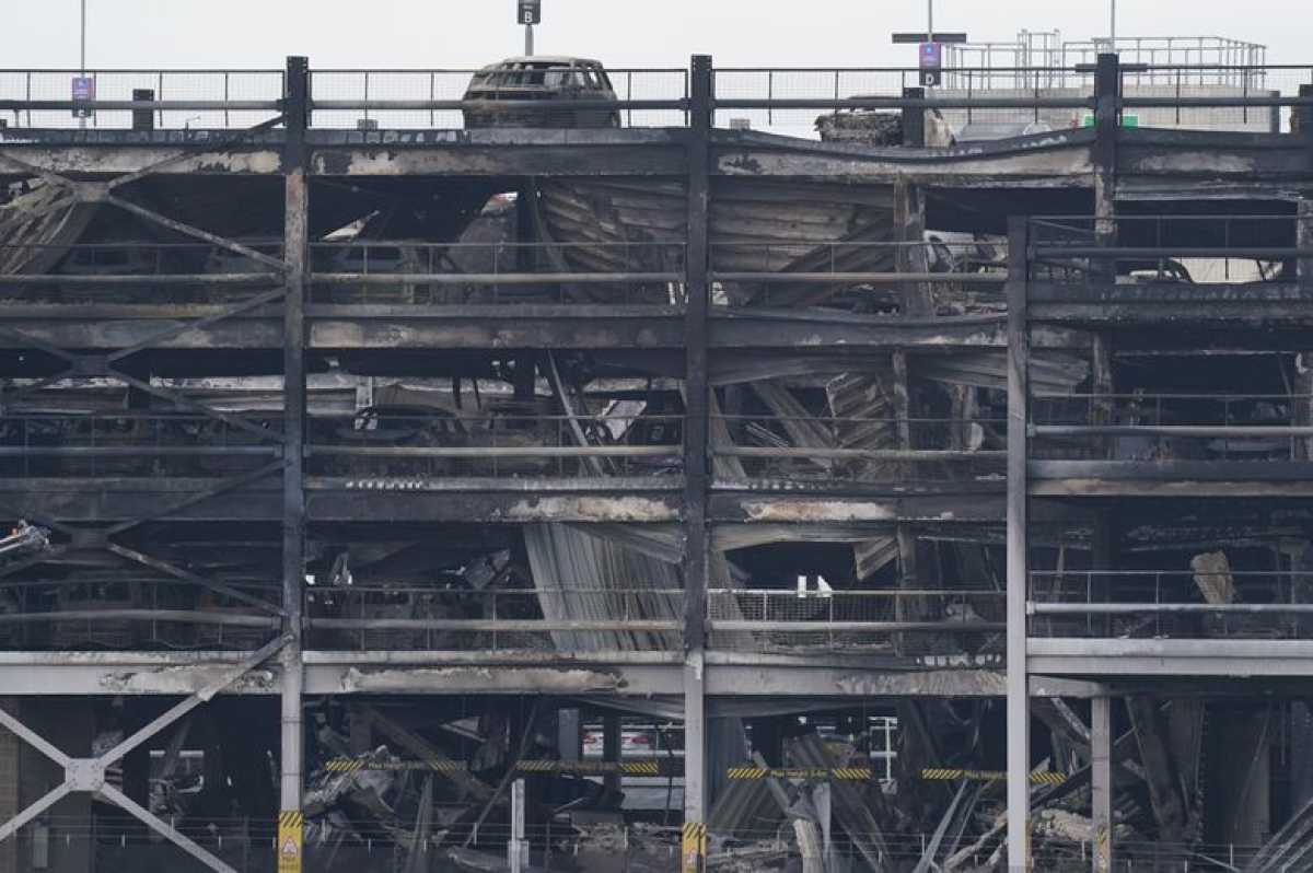 Luton Airport Fire: Demolition of car park begins