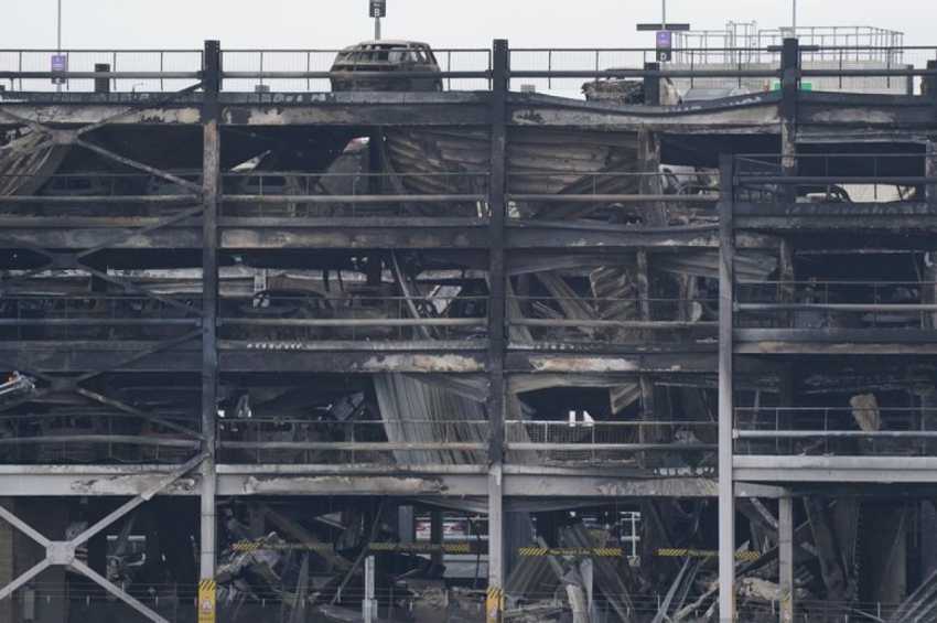 Luton Airport Fire: Demolition of car park begins