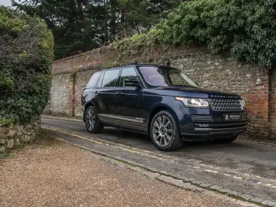 Queen Elizabeth II's Range Rover up for sale, featuring distinctive royal modifications
