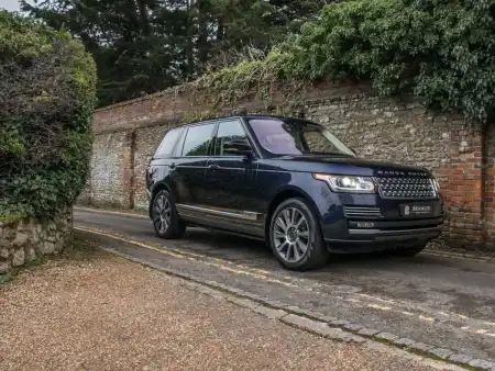 Queen Elizabeth II's Range Rover up for sale, featuring distinctive royal modifications