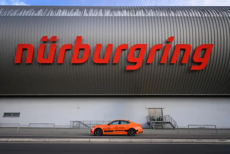 Experience the Nürburgring Nordschleife with the Genesis Track Taxi!