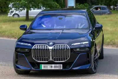 King Charles seen in £170,000 electric BMW for the first time