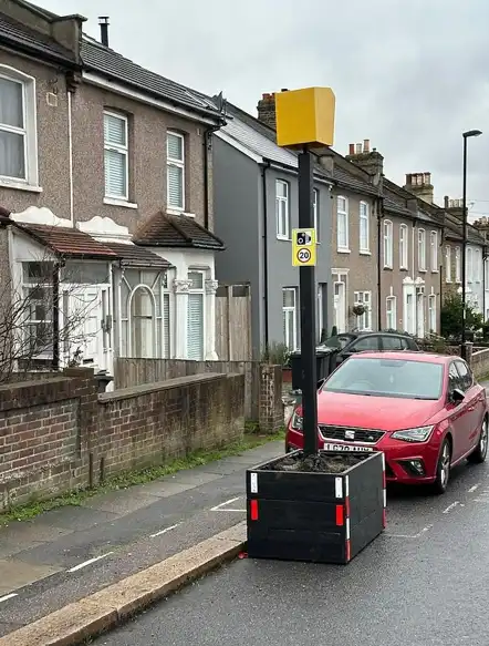 Frustrated residents put up a fake speed camera to slow down drivers - only for the council to remove it once it started working