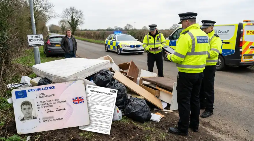 Dump rubbish, lose your licence: UK’s tough new fly-tipping penalties for 2026