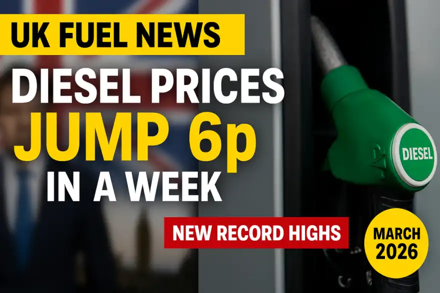Diesel prices jump 6p in a week as Middle East conflict escalates