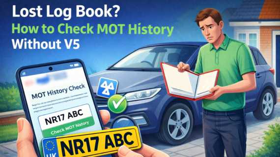 lost log book? check mot history without v5