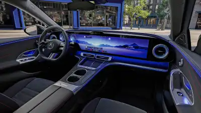 Mercedes C-Class EV Interior Goes All-In on Giant Hyperscreen Display