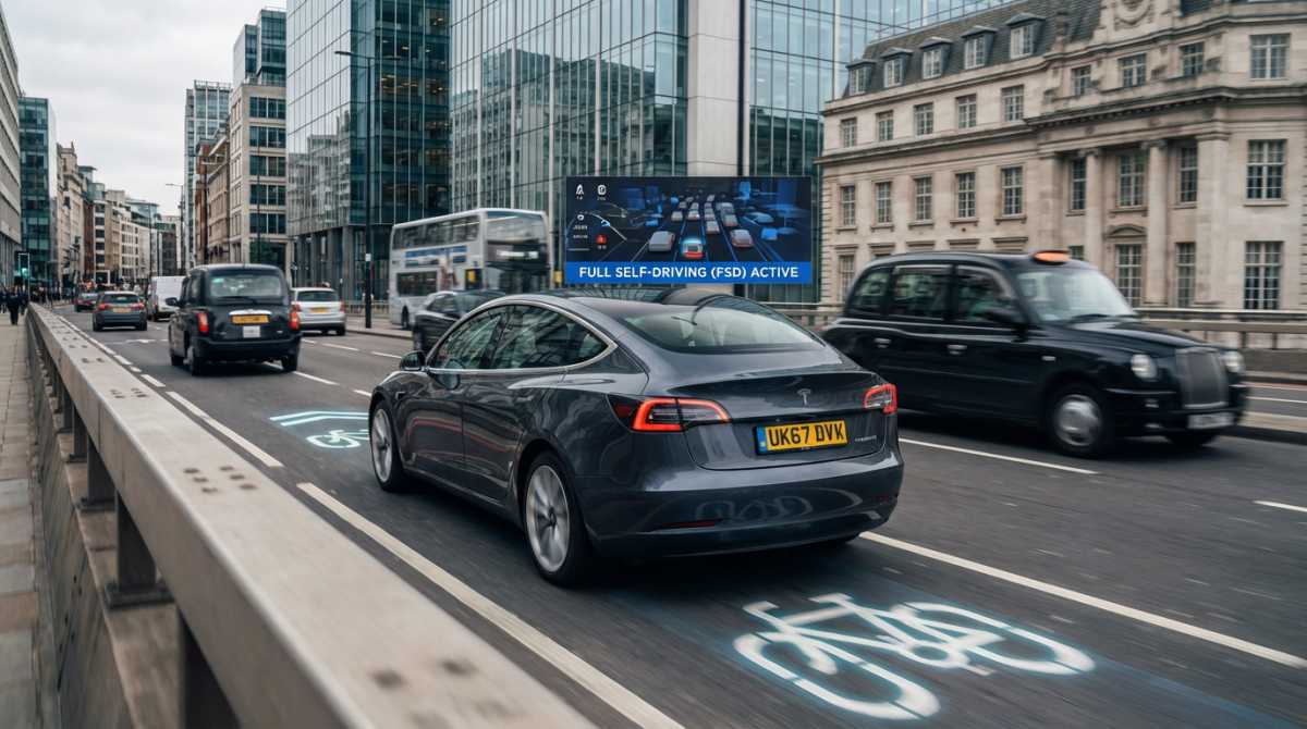 Tesla’s £6,800 Full Self‑Driving launches in Europe – UK left waiting