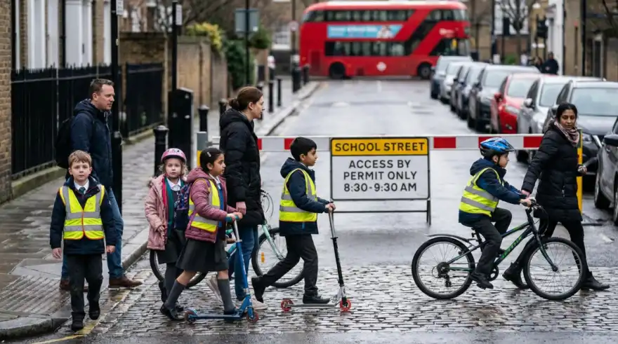80% of UK drivers now support school street car bans