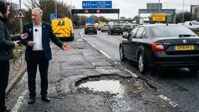AA warns UK pothole national scandal at 'breaking point'