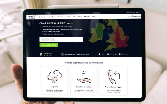 A screen from our web application