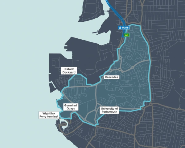 Portsmouth clean air zone map
