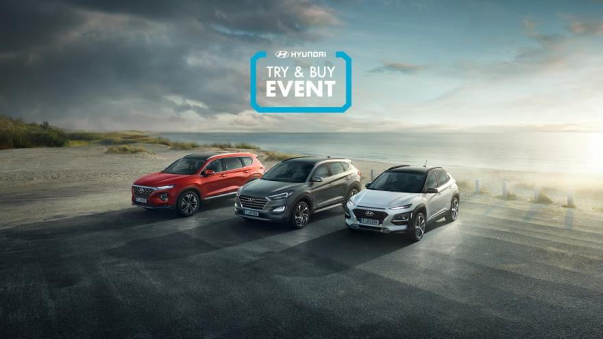 Hyundai up to £1,000 Saving in the Try & Buy Event