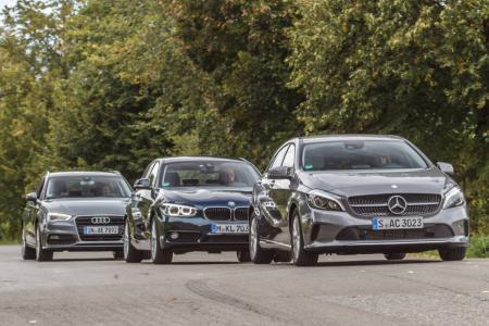 Mercedes A Class, BMW 1 Series and Audi A3 comparison