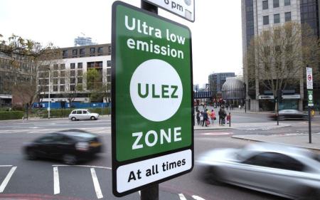 Anti-Ulez campaigners block cameras in London borough as Sadiq Khan says he won’t introduce pay-per-mile scheme