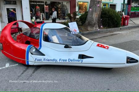 This Domino’s delivery car from the 1980s resembles a spaceship